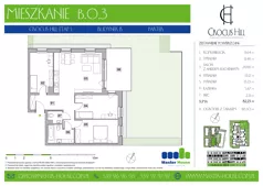 4 pokoje, mieszkanie 82,23 m², parter, oferta nr B.0.3, Crocus Hill, Szczecin, Śródmieście, Śródmieście Północ, ul. Jerzego Janosika 2, 2A, 3, 3A